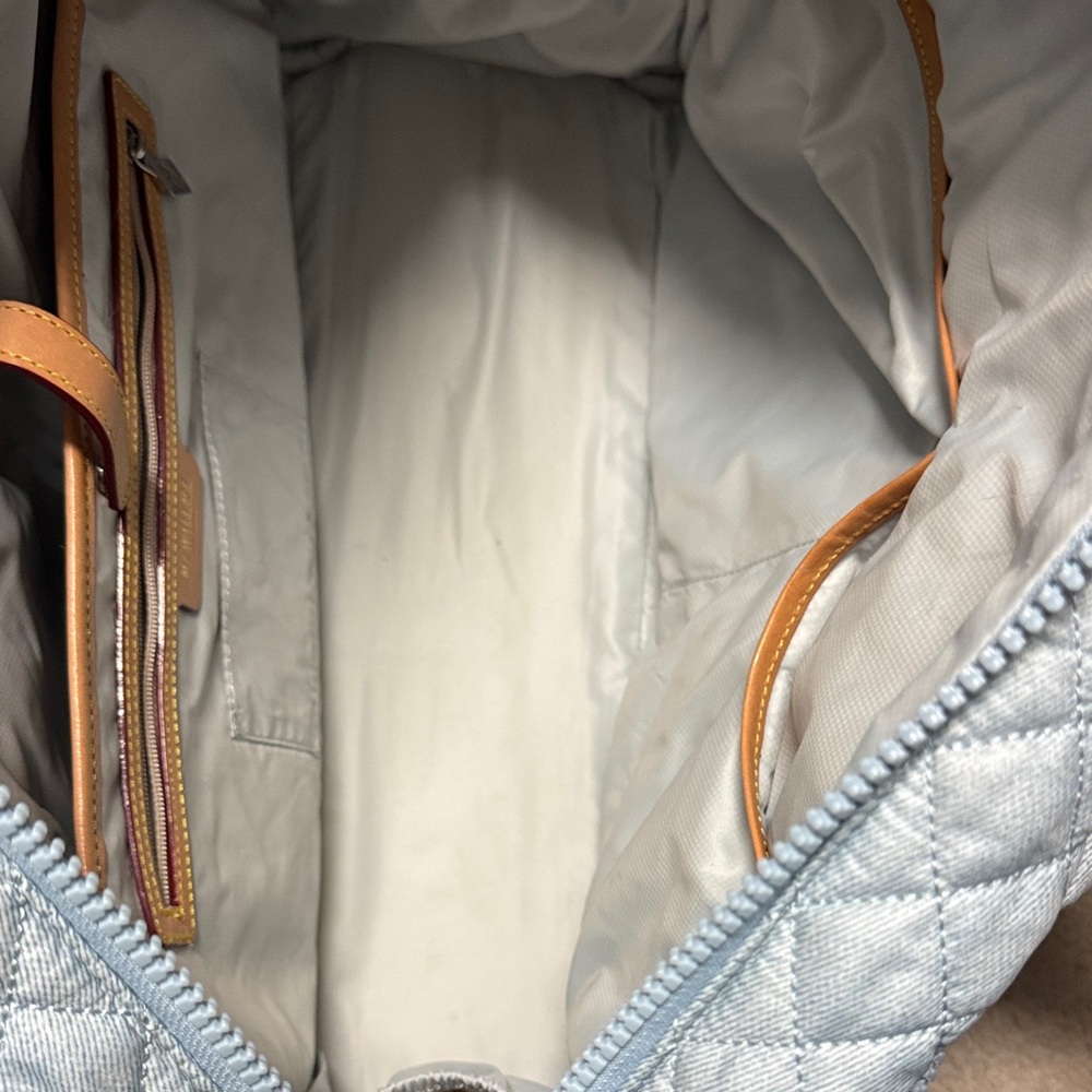 Mz wallace Light Blue Quilted nik duffle Bag - Picture 3 of 6